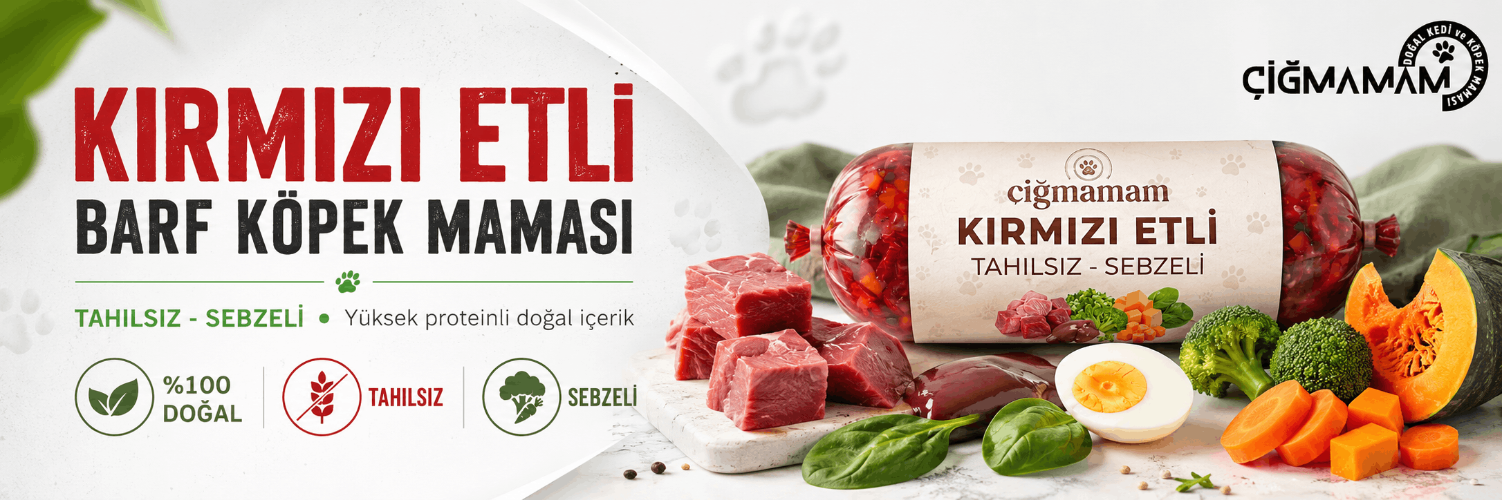 Kırmızı Etli BARF Köpek Maması