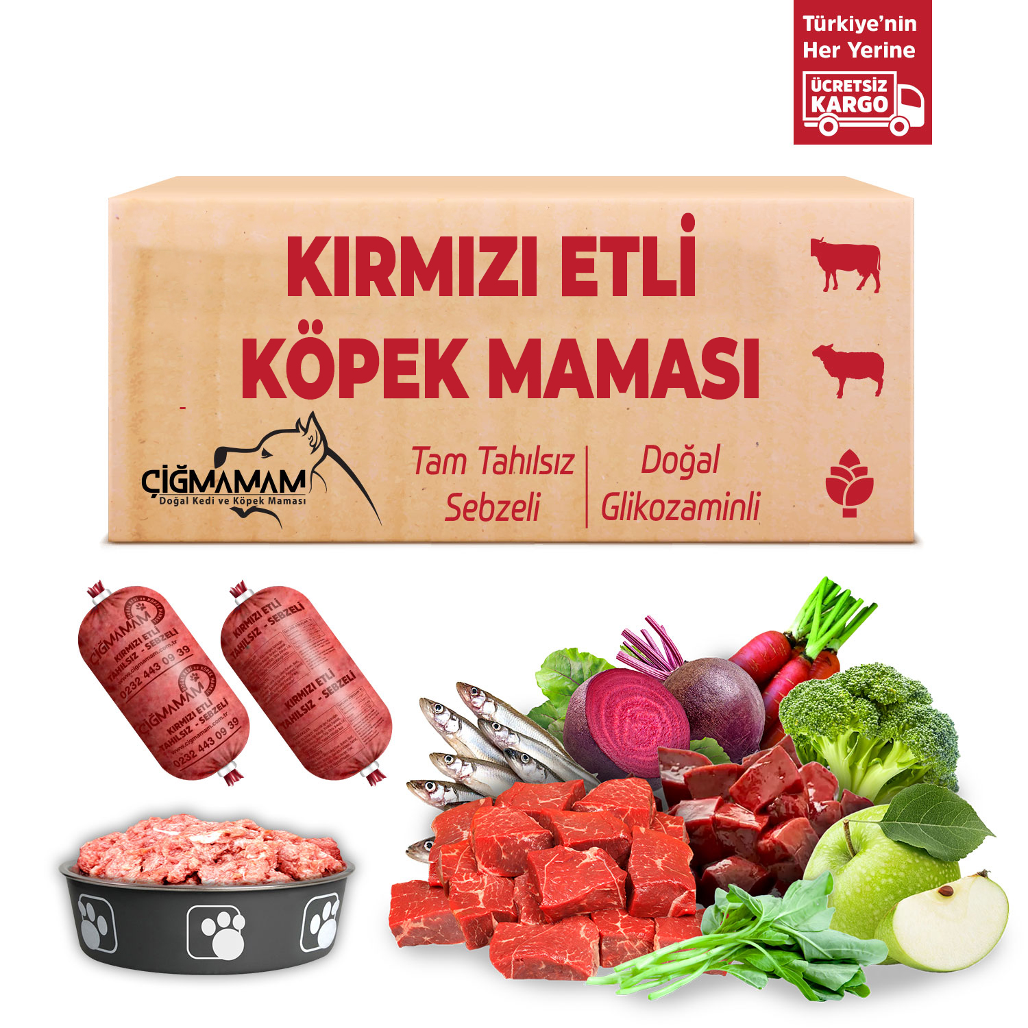 Kırmızı Etli Köpek Maması