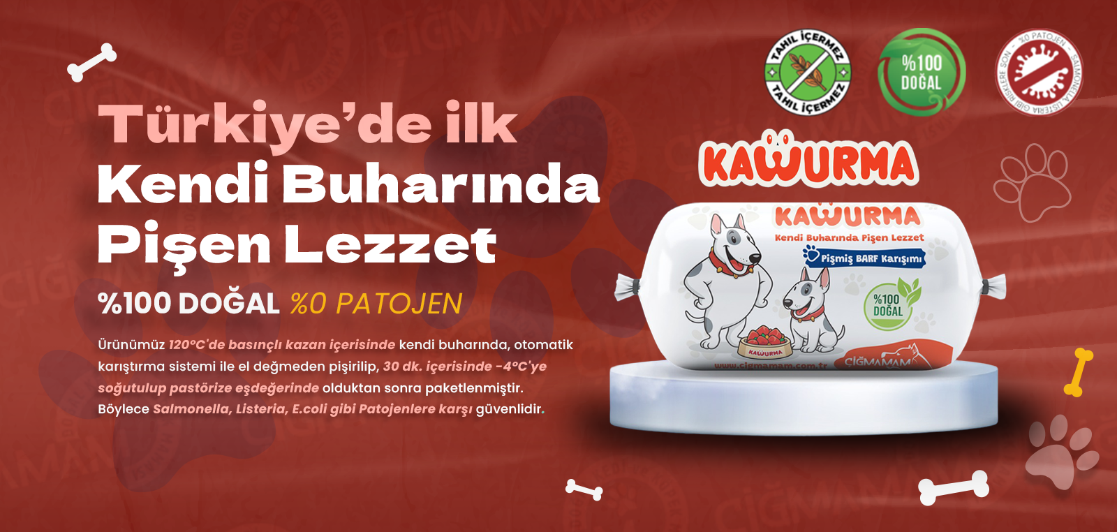 Çiğmamam Barf Kedi ve Köpek Maması Slider