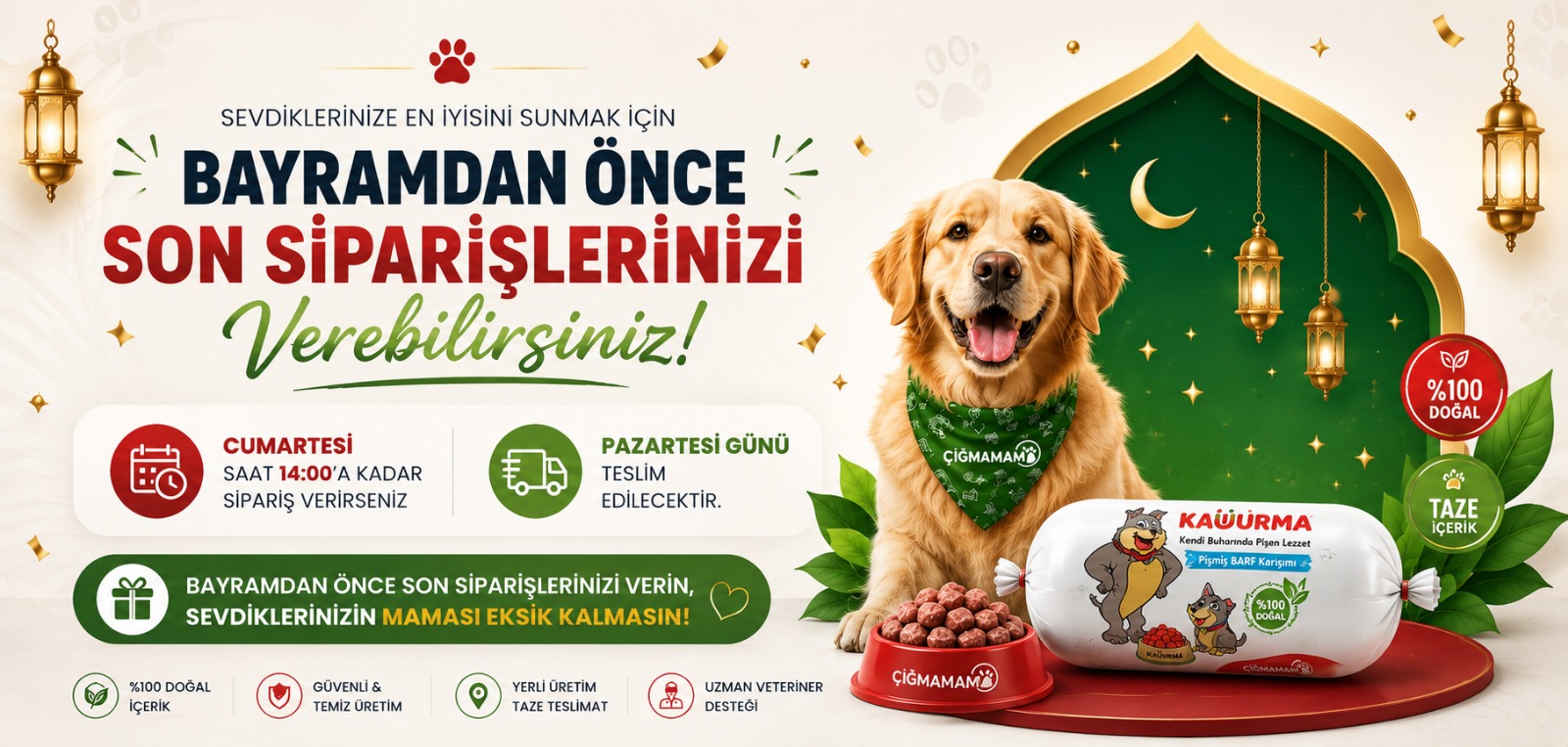 Çiğmamam Barf Kedi ve Köpek Maması Slider