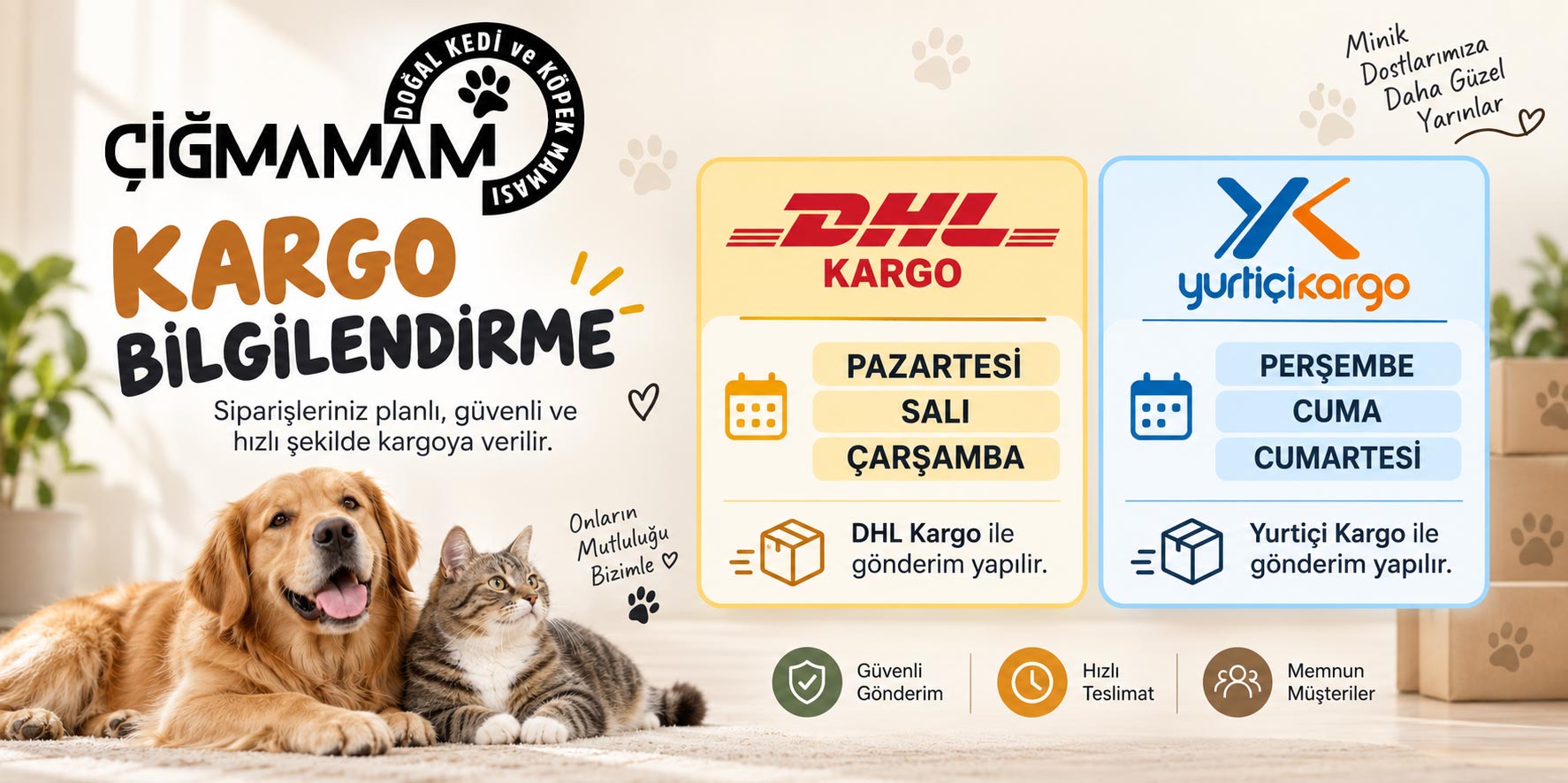 Çiğmamam Barf Kedi ve Köpek Maması Slider